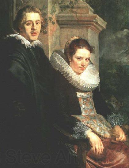 JORDAENS, Jacob Portrait of a Young Married Couple France oil painting art